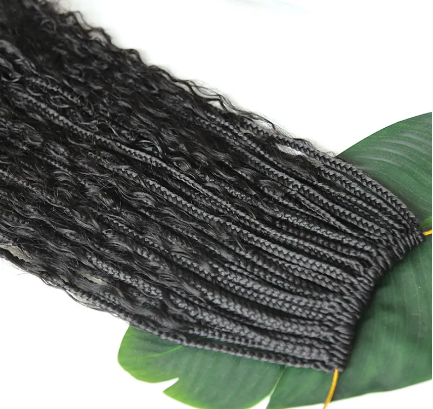 human hair crochet box braids